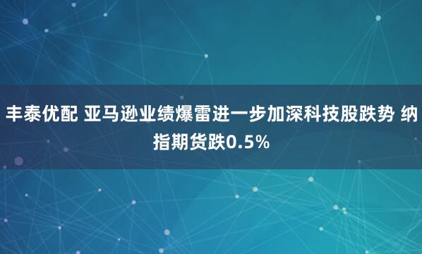 丰泰优配 亚马逊业绩爆雷进一步加深科技股跌势 纳指期货跌0.5%